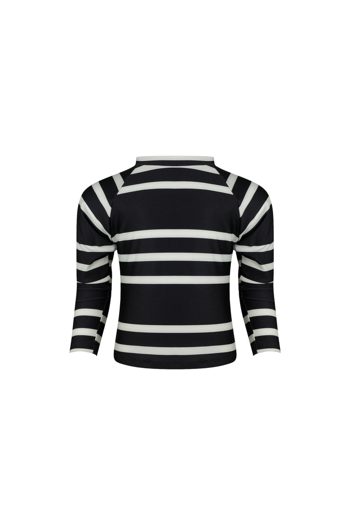 unisex rashguard (black cream stripe)