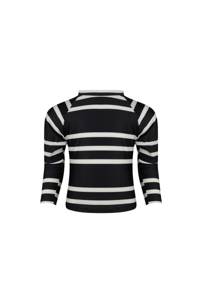 unisex rashguard (black cream stripe)