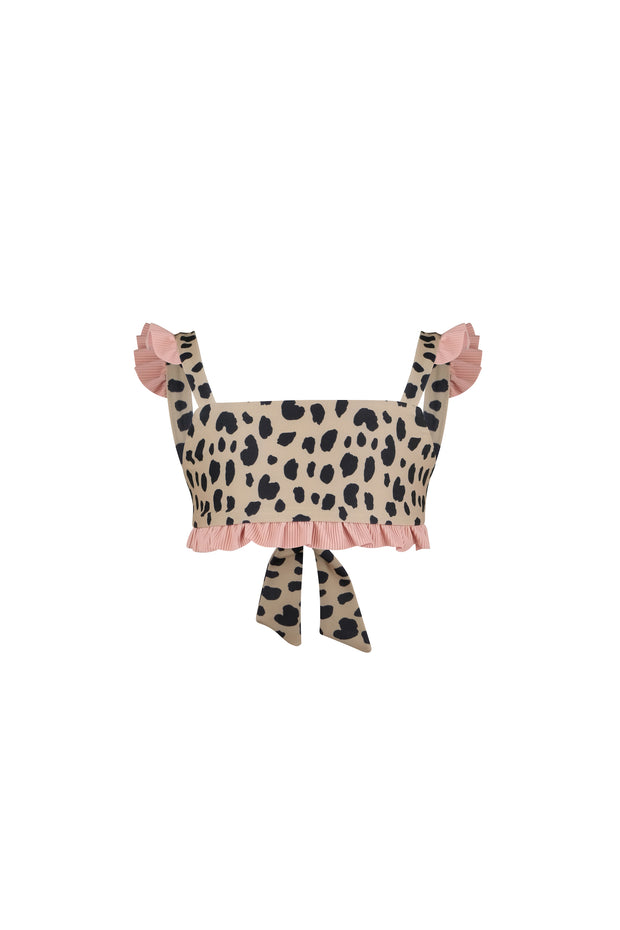 mini me top (leopard/ribbed blush)