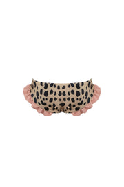 mini me bottom (leopard/ribbed blush)