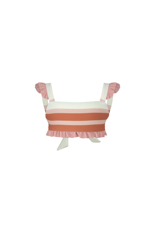 mini me top (cream camel blush stripe/ribbed blush)