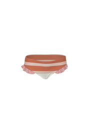mini me bottom (cream camel blush stripe/ribbed blush)