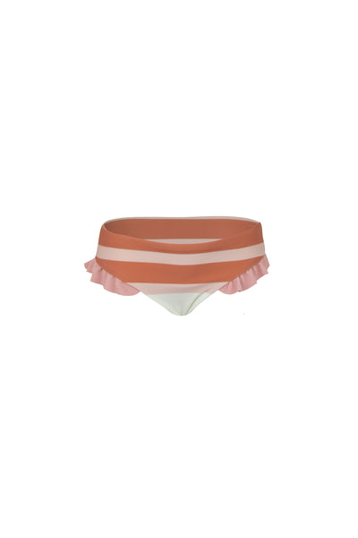 mini me bottom (cream camel blush stripe/ribbed blush)