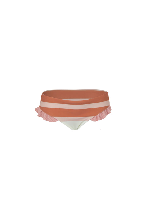 mini me bottom (cream camel blush stripe/ribbed blush)
