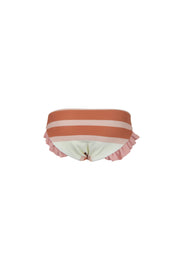 mini me bottom (cream camel blush stripe/ribbed blush)