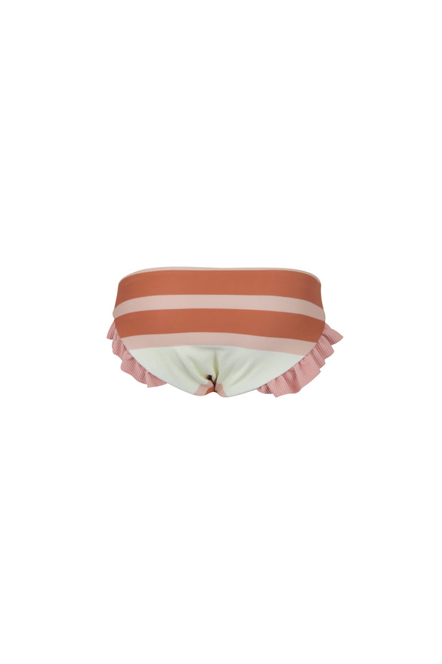 mini me bottom (cream camel blush stripe/ribbed blush)