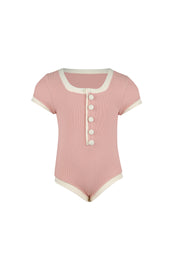 gracie one piece (ribbed blush/cream)