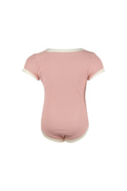 gracie one piece (ribbed blush/cream)
