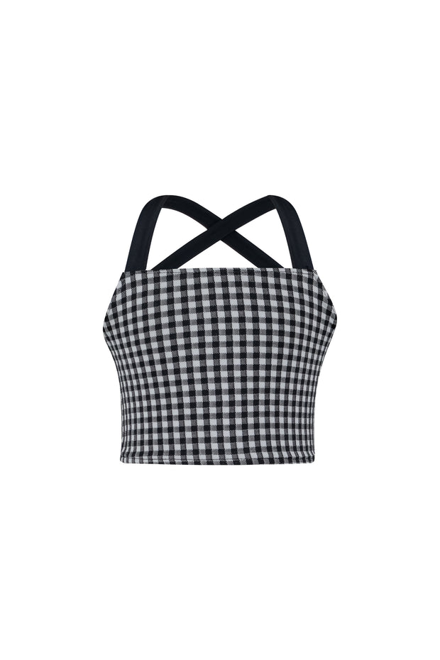 teeny tankini (black gingham)