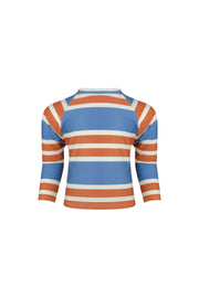 unisex rashguard (camel cream slate stripe)