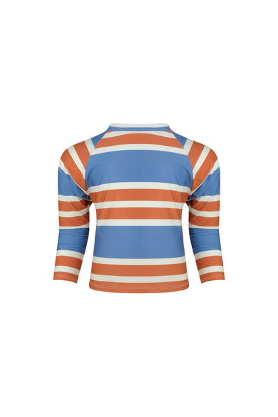 unisex rashguard (camel cream slate stripe)