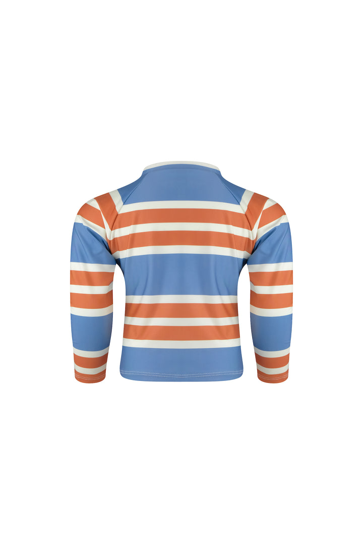 unisex rashguard (camel cream slate stripe)