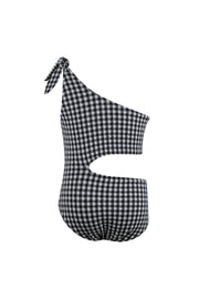 peekaboo one piece (black gingham)