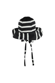 sun hat (black cream stripe)