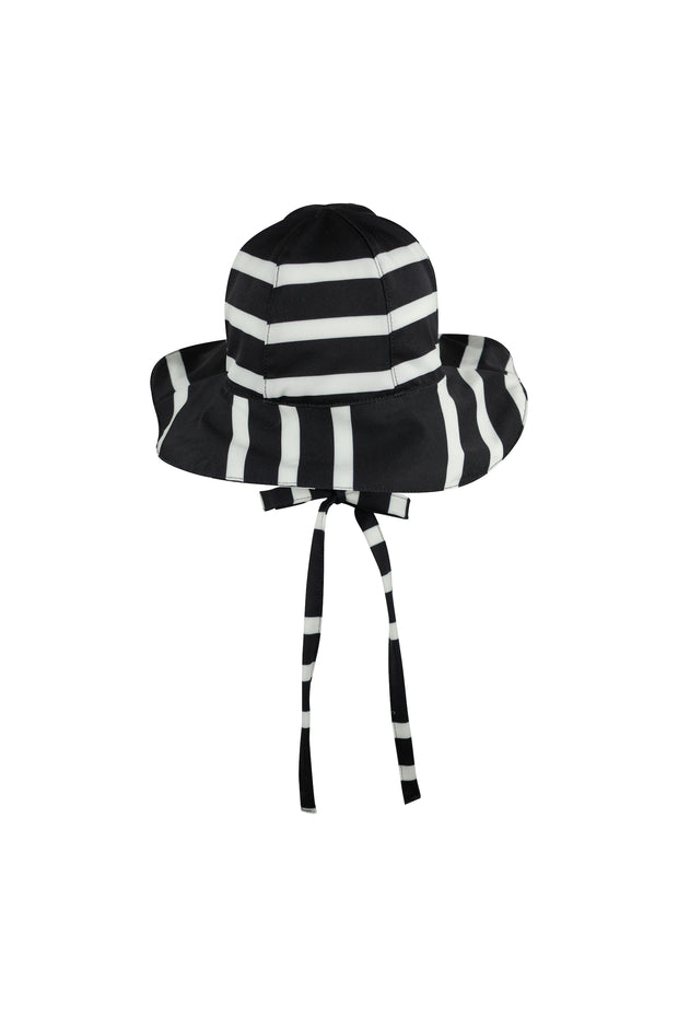 sun hat (black cream stripe)